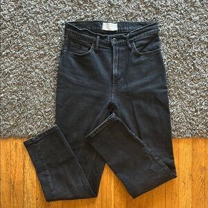 EVERLANE The Original Cheeky Jean Organic Cotton Black Pants Size 26